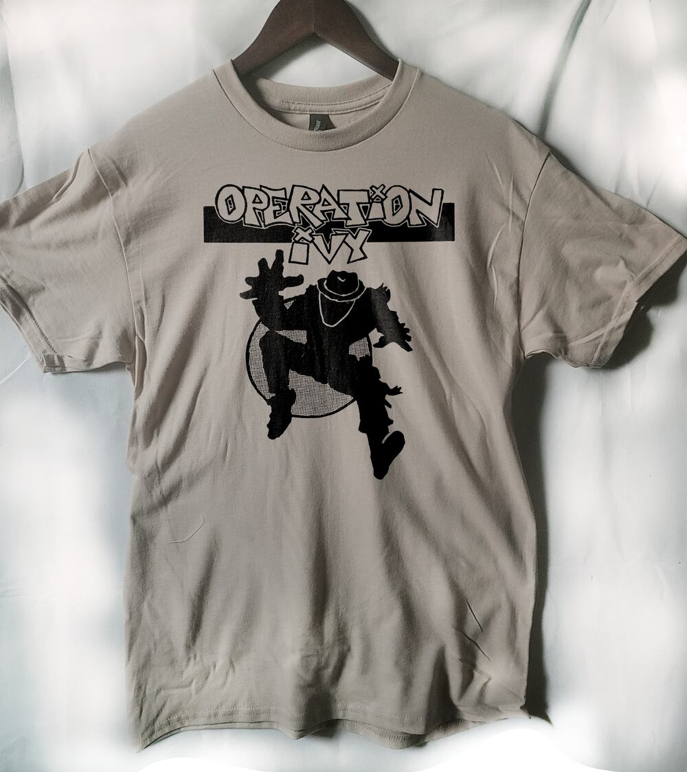 Operation IVY  band t shirt  Size Medium Cream